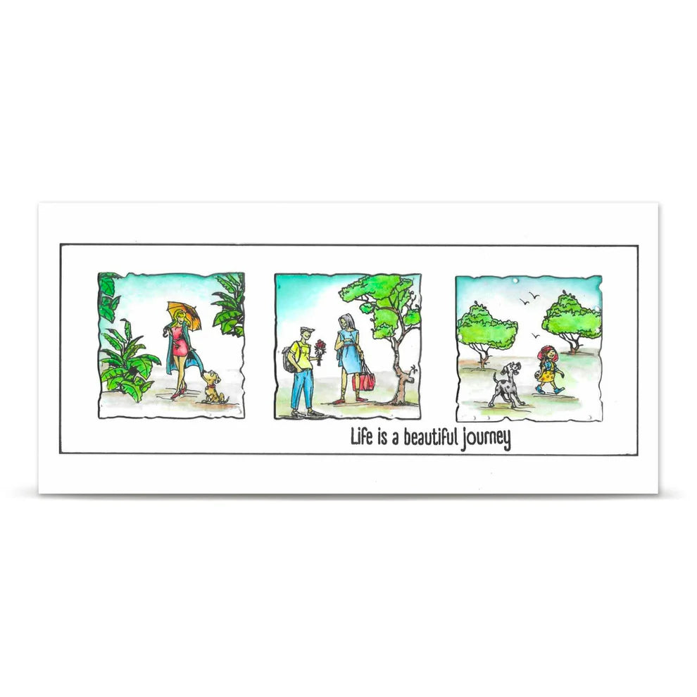 AALL & CREATE - A5 Stamps - Sidewalk Stories # 1473