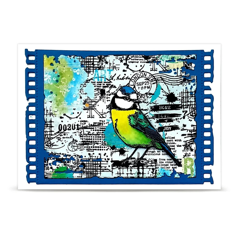 AALL & CREATE - A7 Stamps - Hearted Tit  #1351