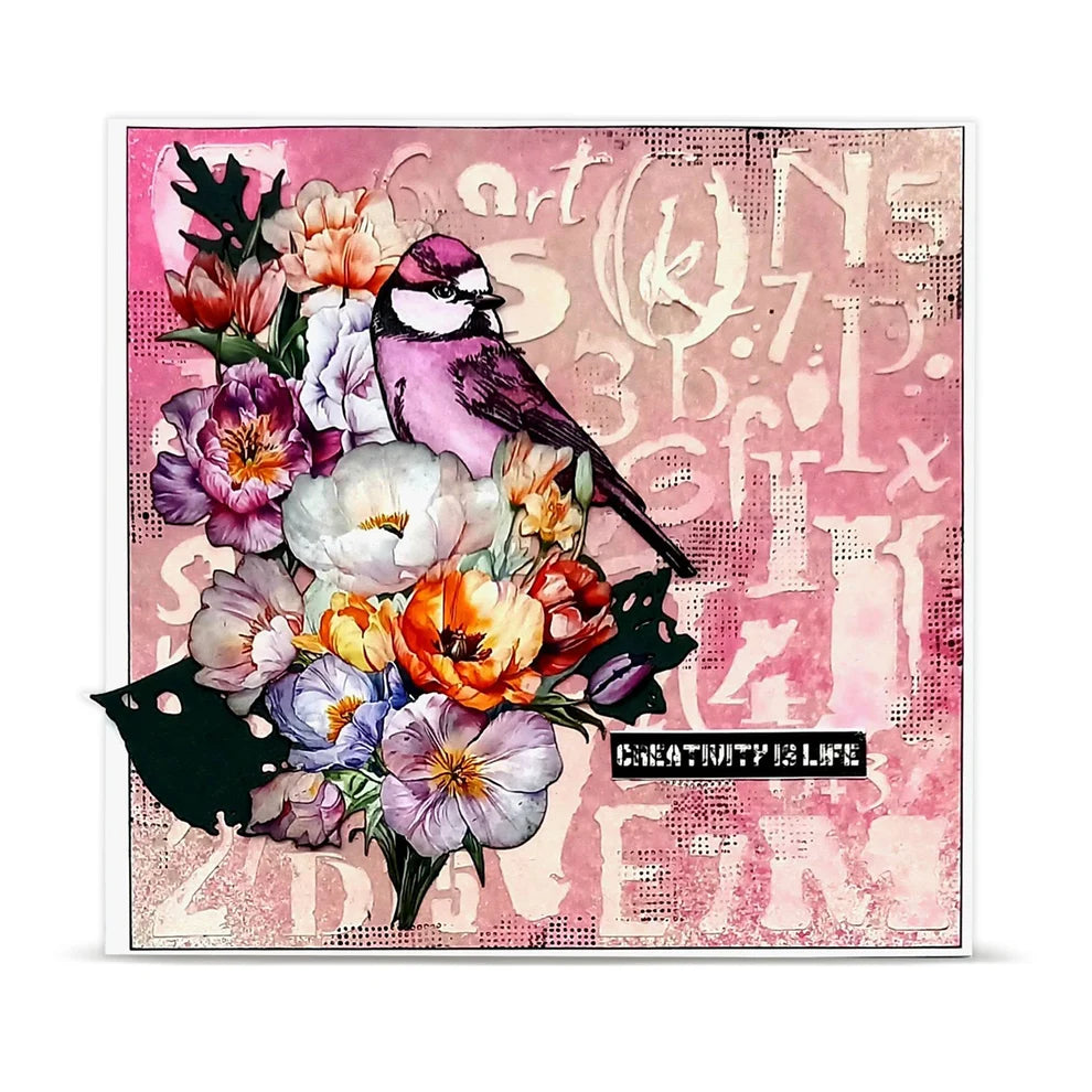 AALL & CREATE - A7 Stamps - Hearted Tit  #1351
