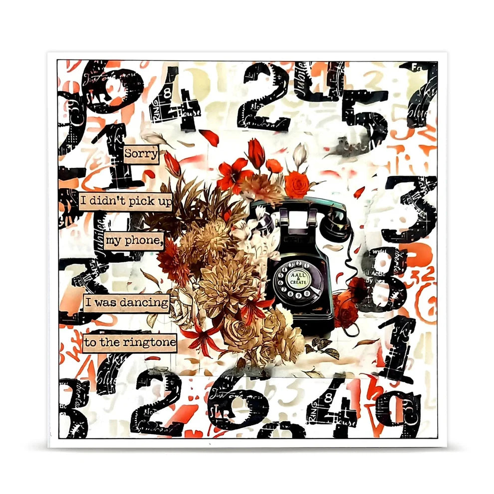 AALL & CREATE - 6X6  Stencil  - Mathpunk   #PC-268
