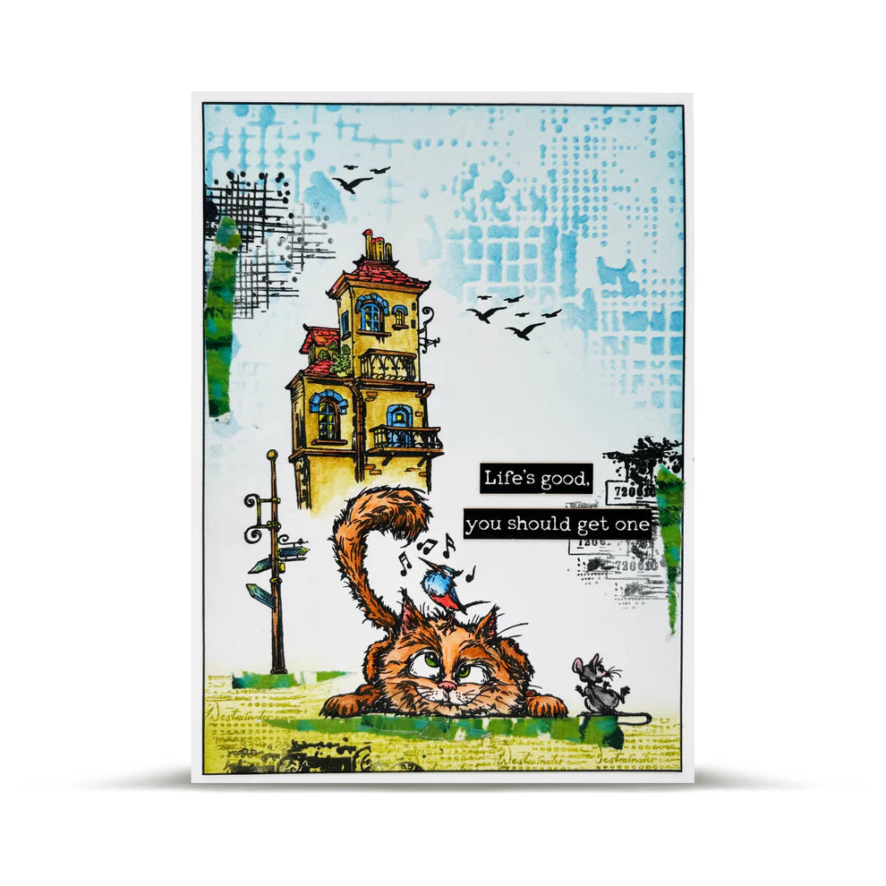 AALL & CREATE - A6 Stamps - Curious Roofer #1274