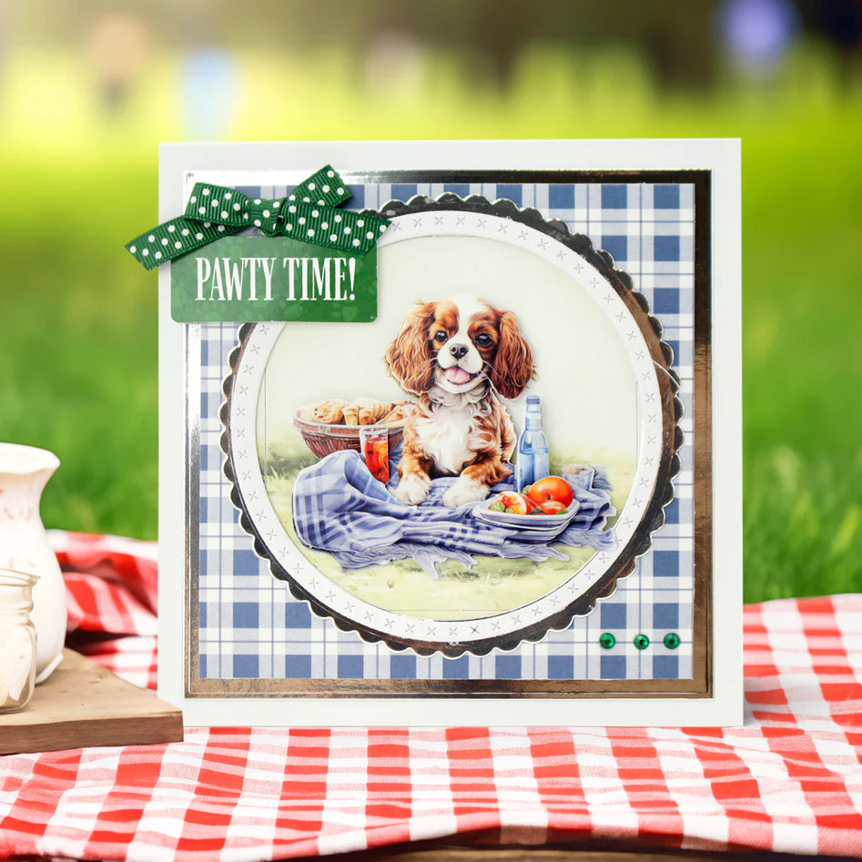 Katy Sue - Die Cut Topper & Decoupage Collection - Picnic Pups