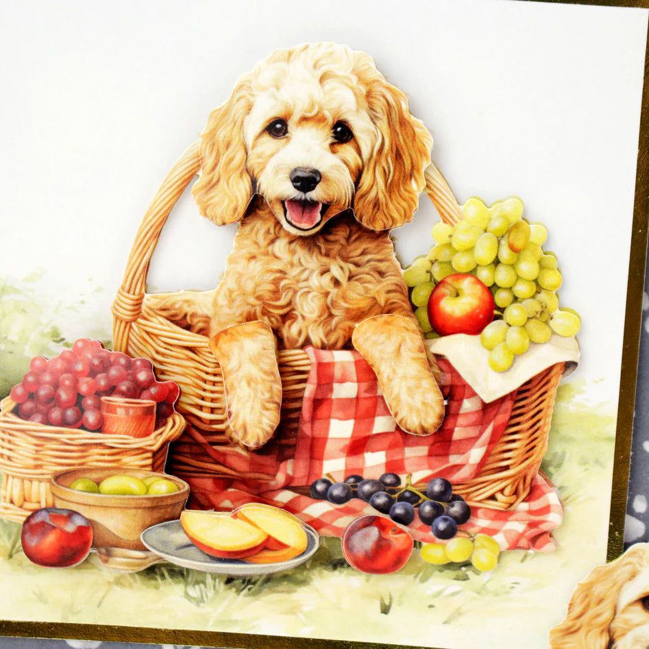 Katy Sue - Die Cut Topper & Decoupage Collection - Picnic Pups