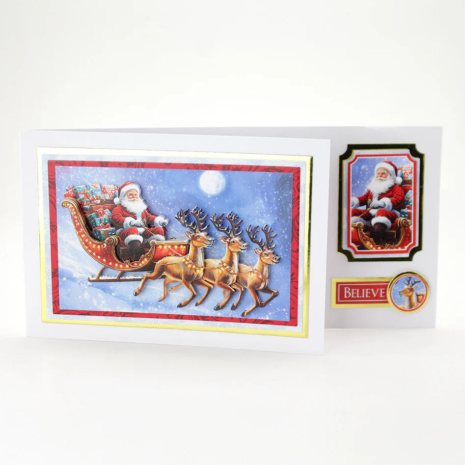 Katy Sue - Die Cut 3D decoupage - Santa In The Sky