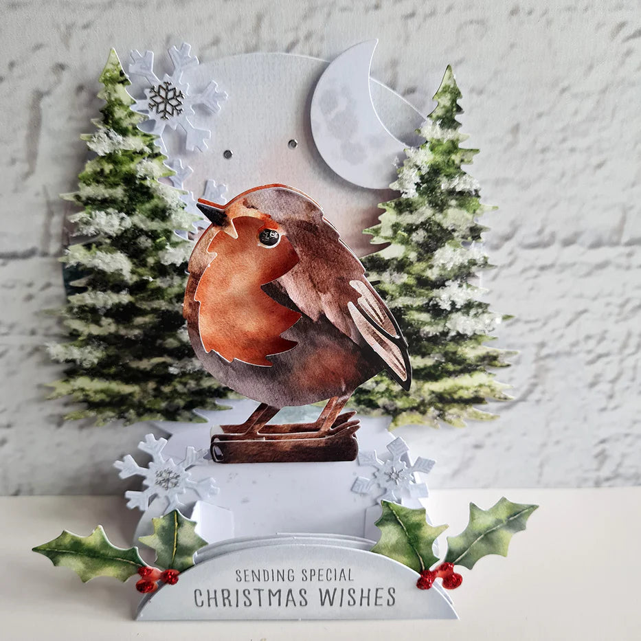 Katy Sue - Watercolour Christmas Animals - Pop Up Card Making Kit