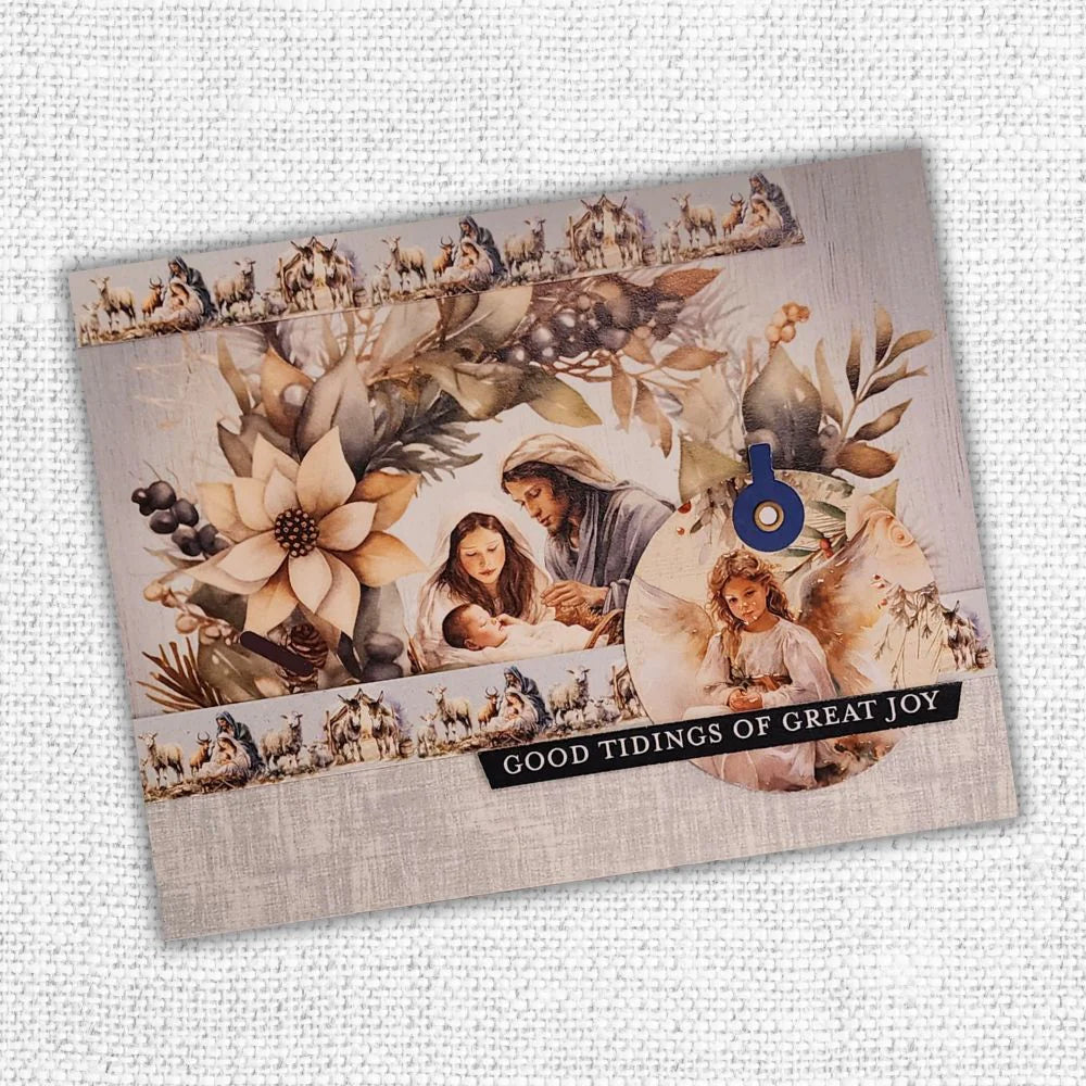 Paper Rose Embossed Die Cuts - Joy To The World