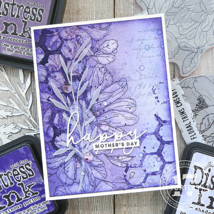 Tim Holtz® Stampers Anonymous Rubber Stamps - Cling Mount - Floral Trims