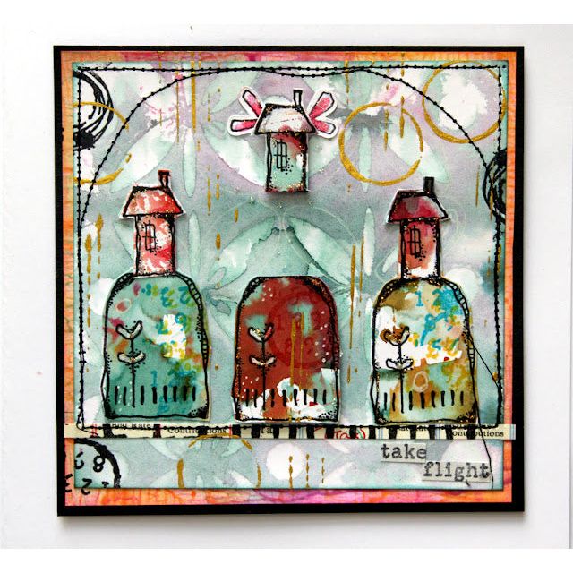Paper Artsy- Kate Crane Mini Stamp 006
