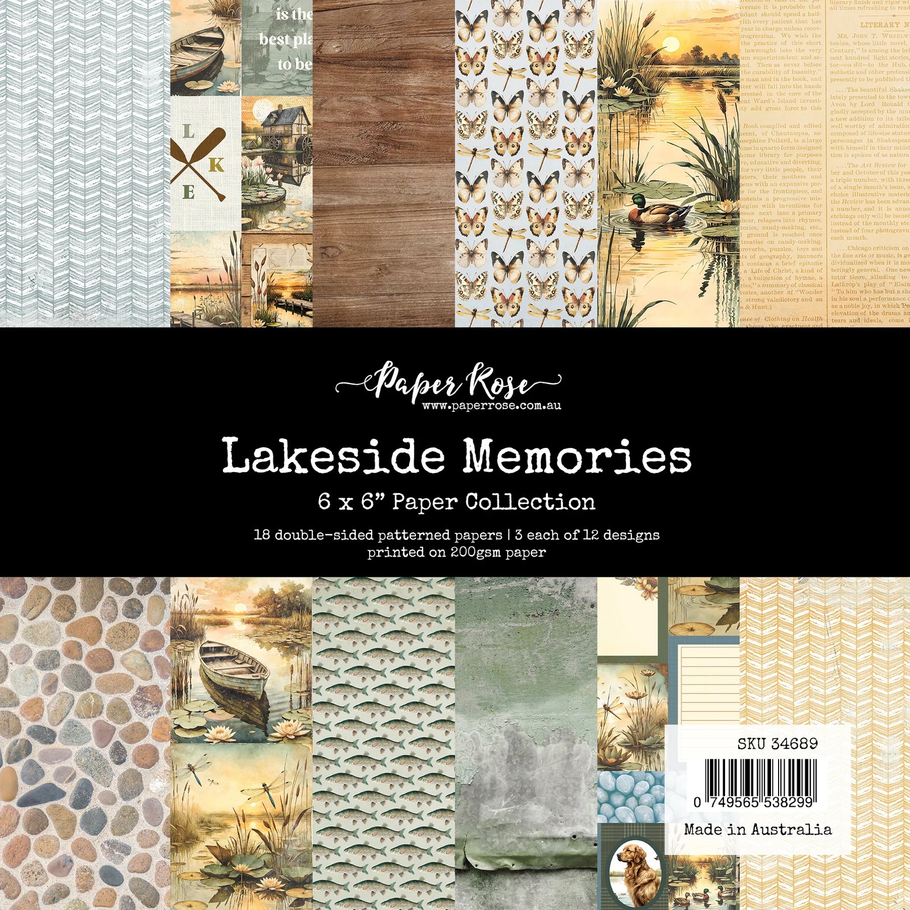 Paper Rose - Lakeside Memories  6'x6' Paper Collection