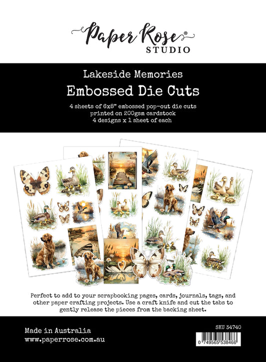 Paper Rose Embossed Die Cuts - Lakeside Memories