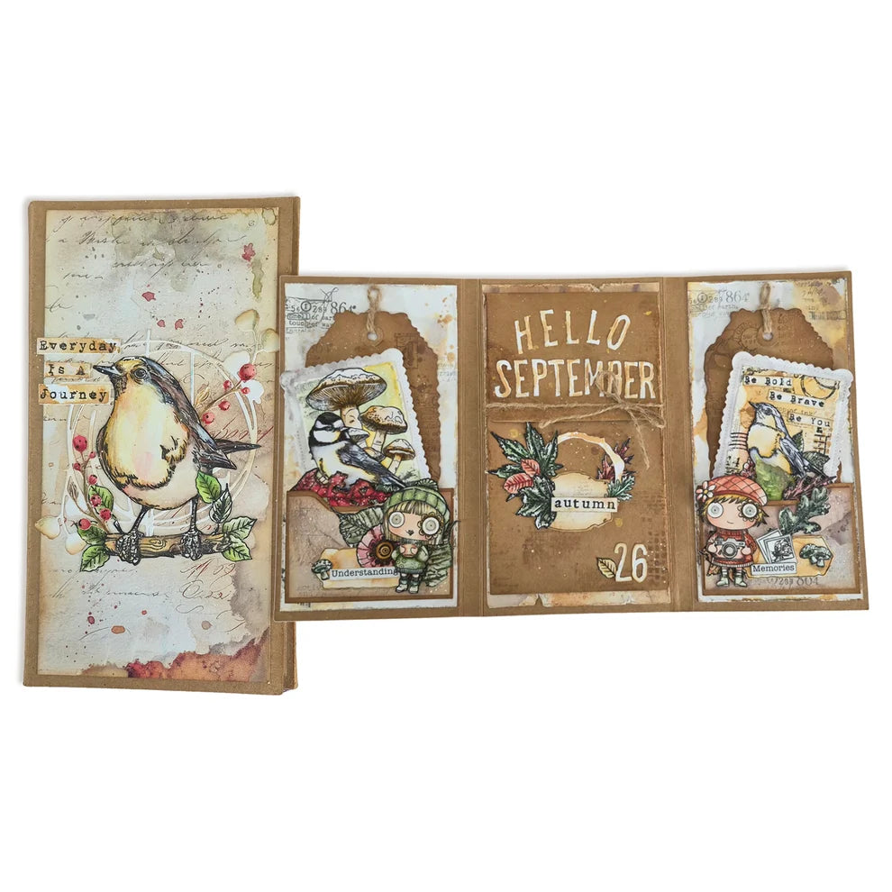 AALL & CREATE - A7 Stamps - Whistling Finch  #1350