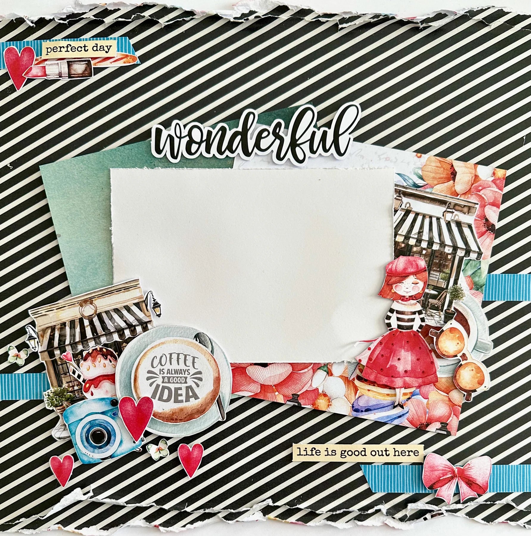 Paper Rose  Die Cuts - Nature Stroll Titles & Sentiments