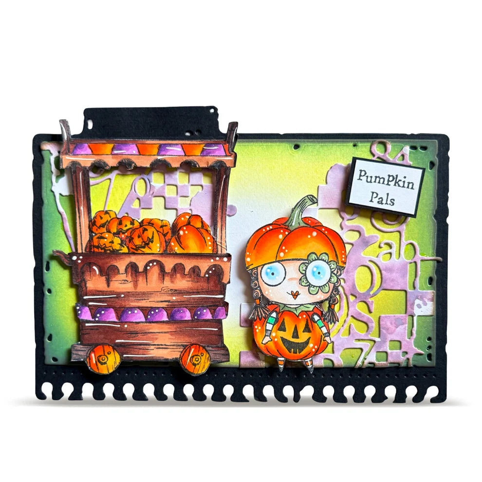AALL & CREATE - A7 Stamps - Pumpkin Pals #1426