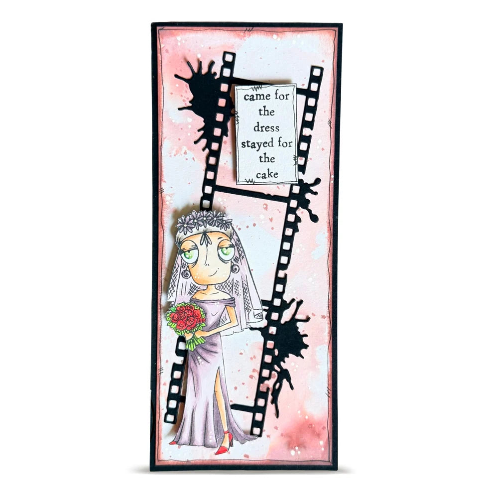 AALL & CREATE - A7 Stamps - Runaway Bride Dee  #1450
