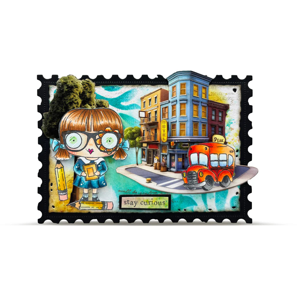 AALL & CREATE - A7 Stamps - Shcool Daze  #1287