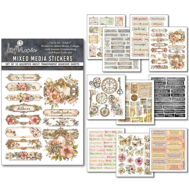 Mixed Media Stickers – Lost In Time