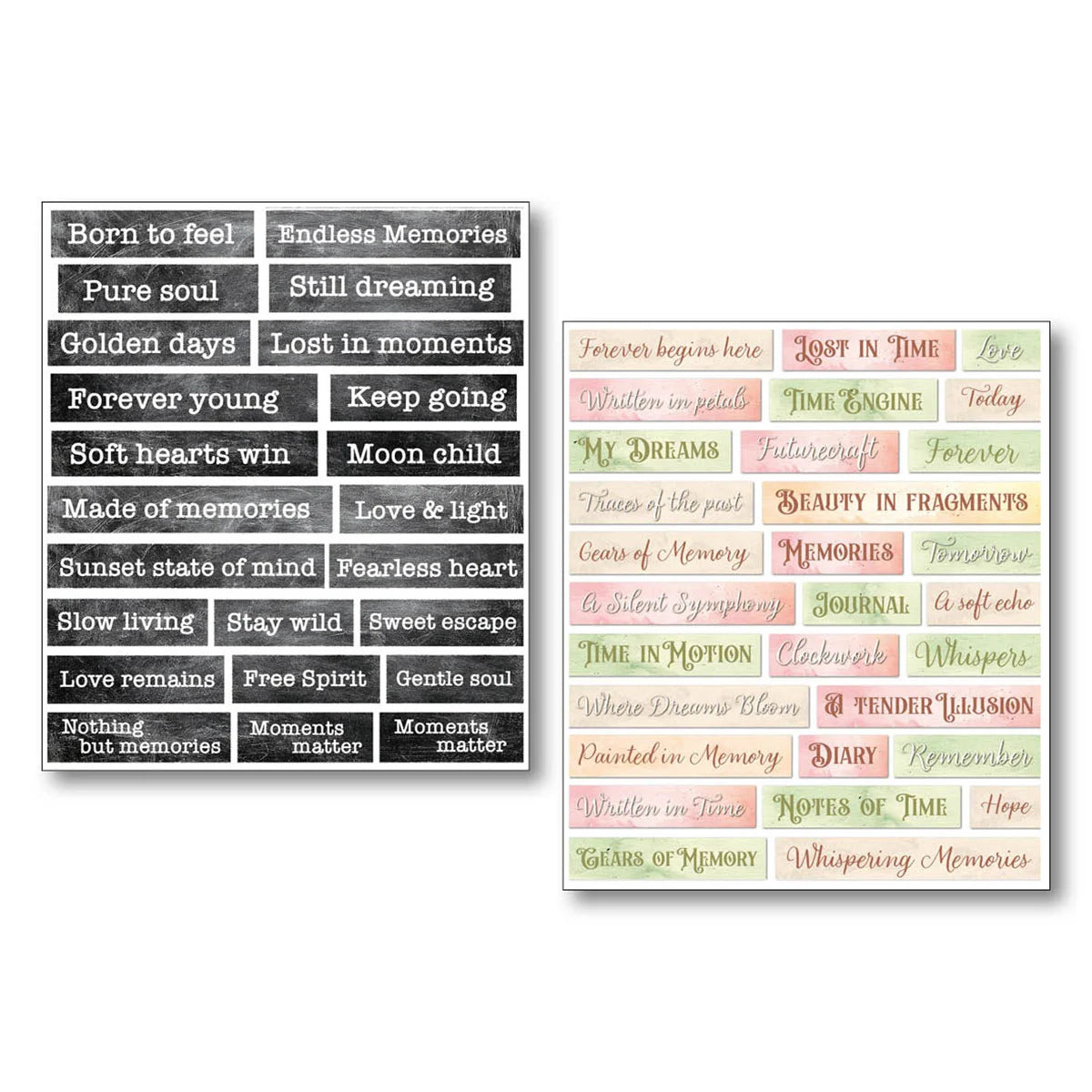 Mixed Media Stickers – Lost In Time