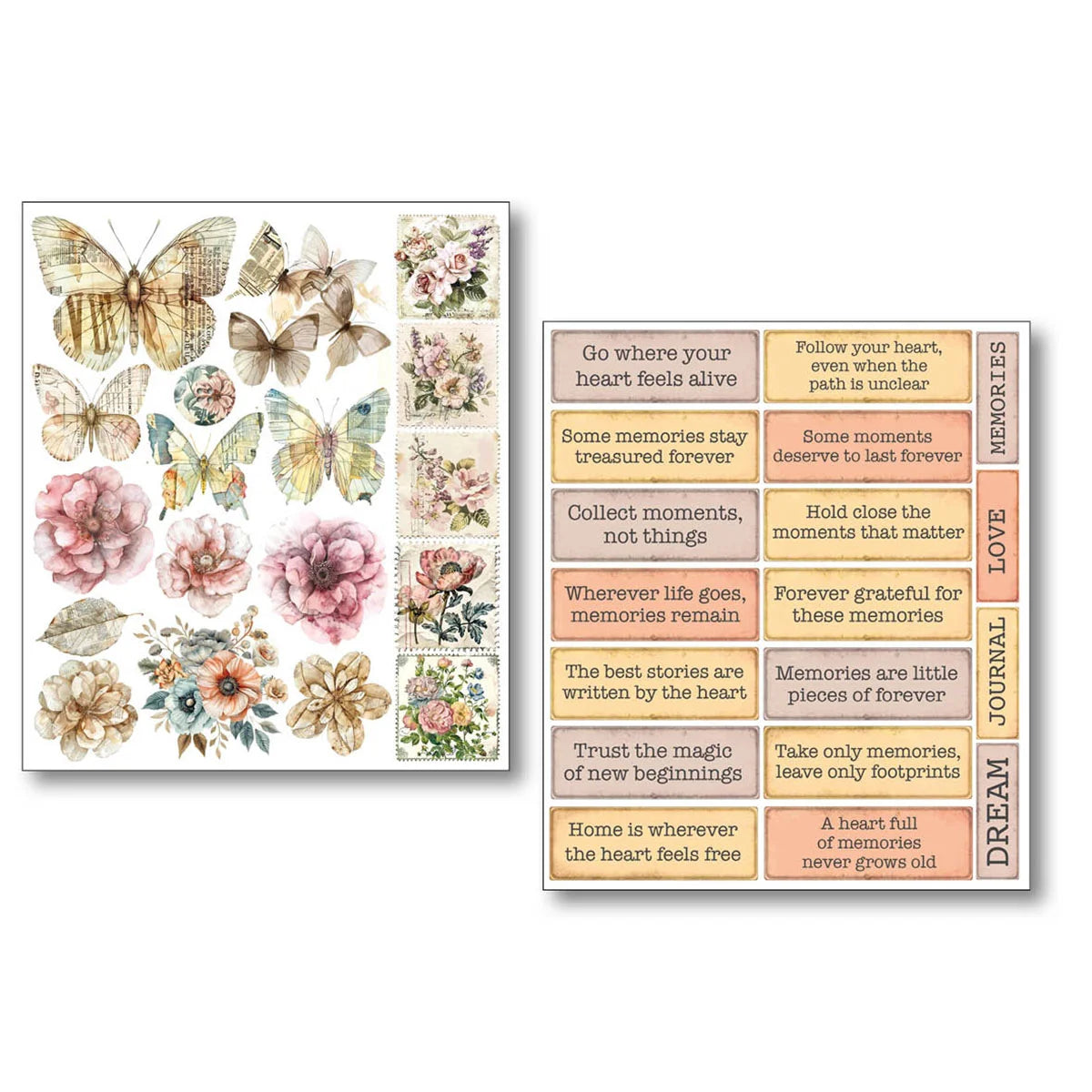 Mixed Media Stickers – Lost In Time