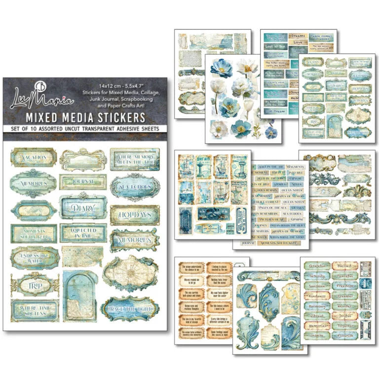 Mixed Media Stickers – Edge Of The Ocean