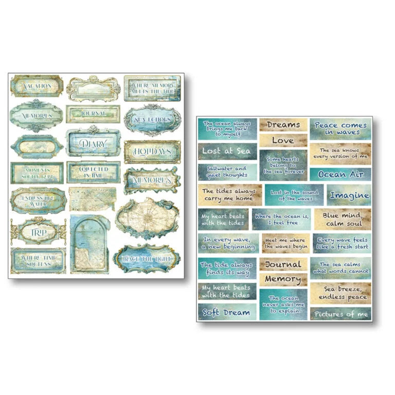 Mixed Media Stickers – Edge Of The Ocean