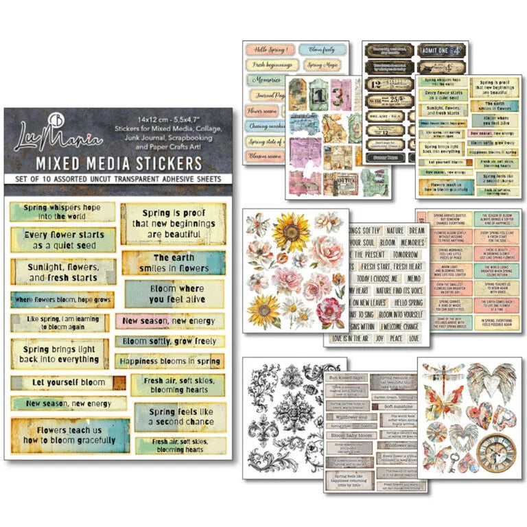Mixed Media Stickers – The Sound Of Spring