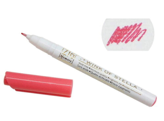 Zig - Wink Of Stella Pen - Glitter Pink