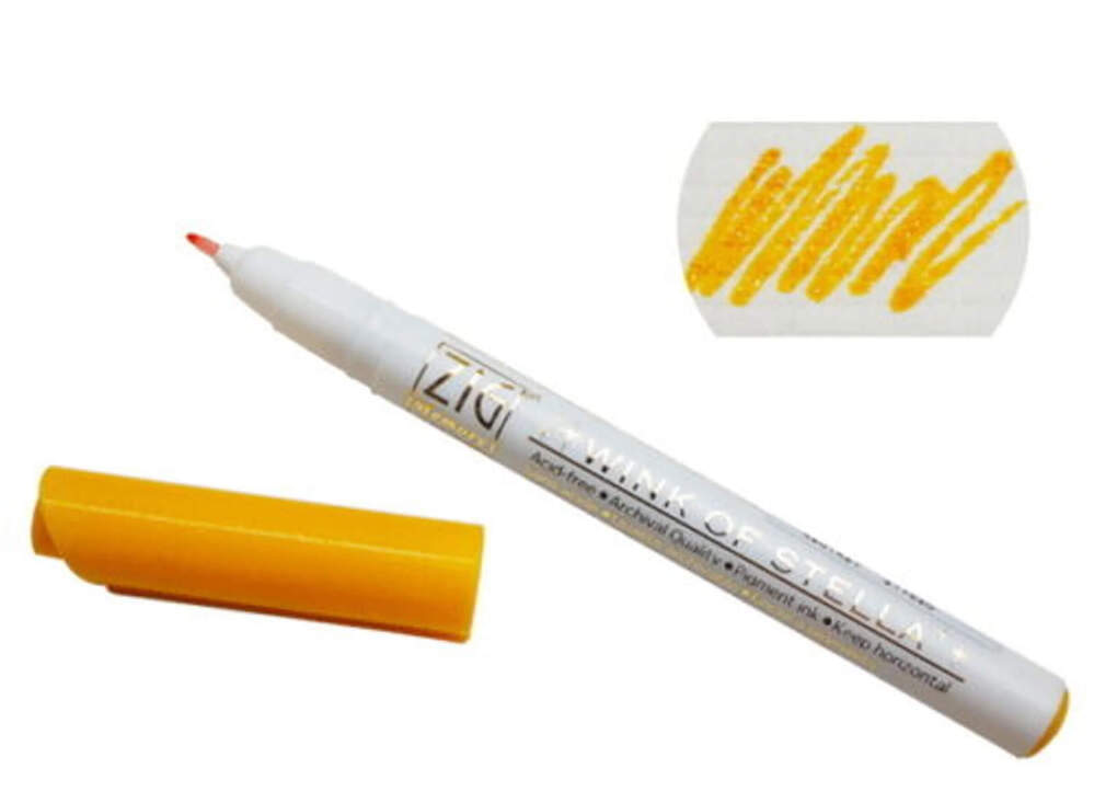 Zig - Wink Of Stella Pen - Glitter Orange