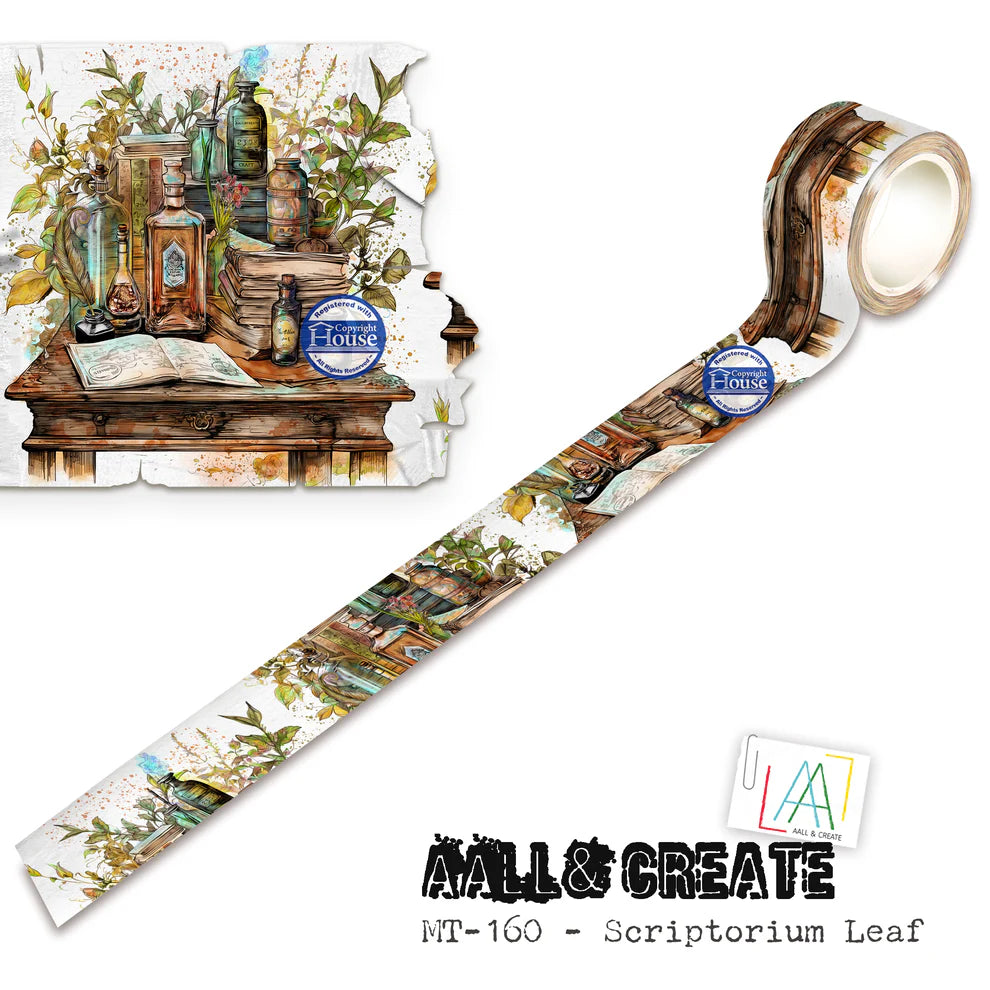 AALL & CREATE - Washi Tape - Scriptorium Leaf  #160