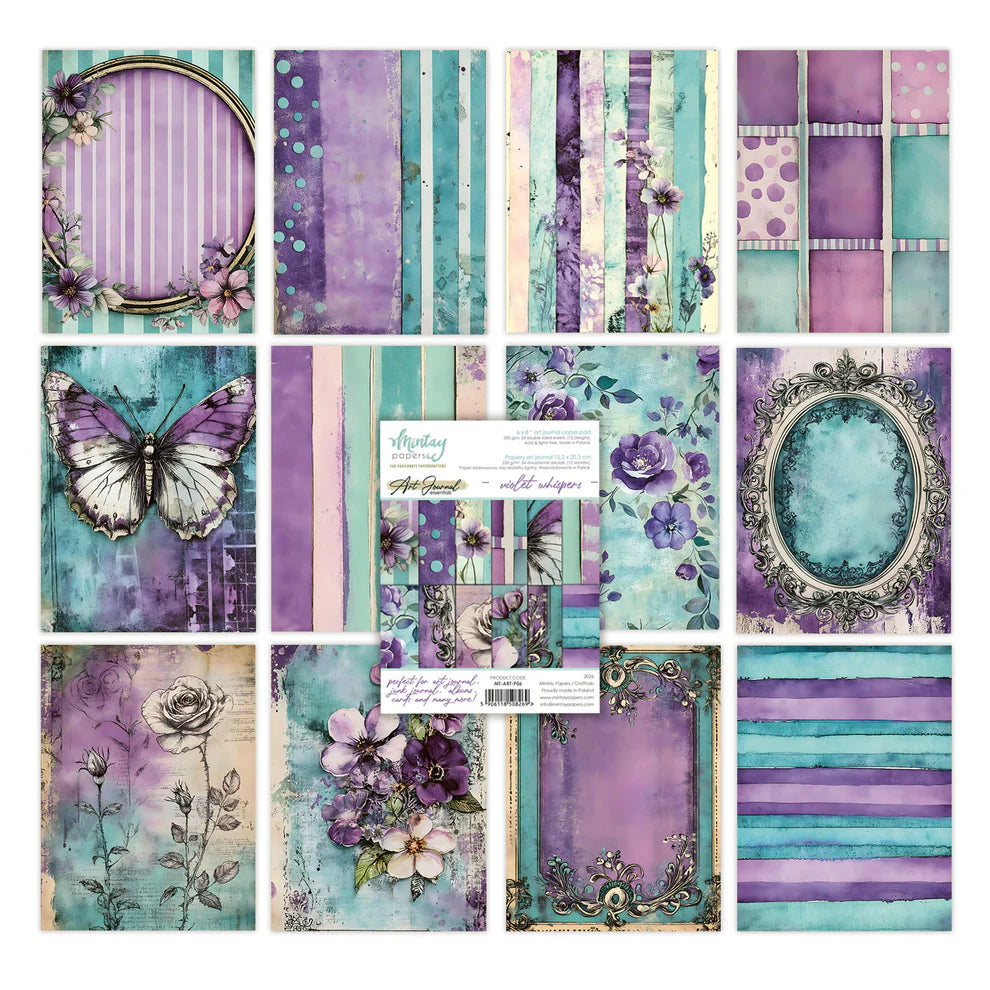 Mintay Papers - Art Journal Essentials - Violet Whispers