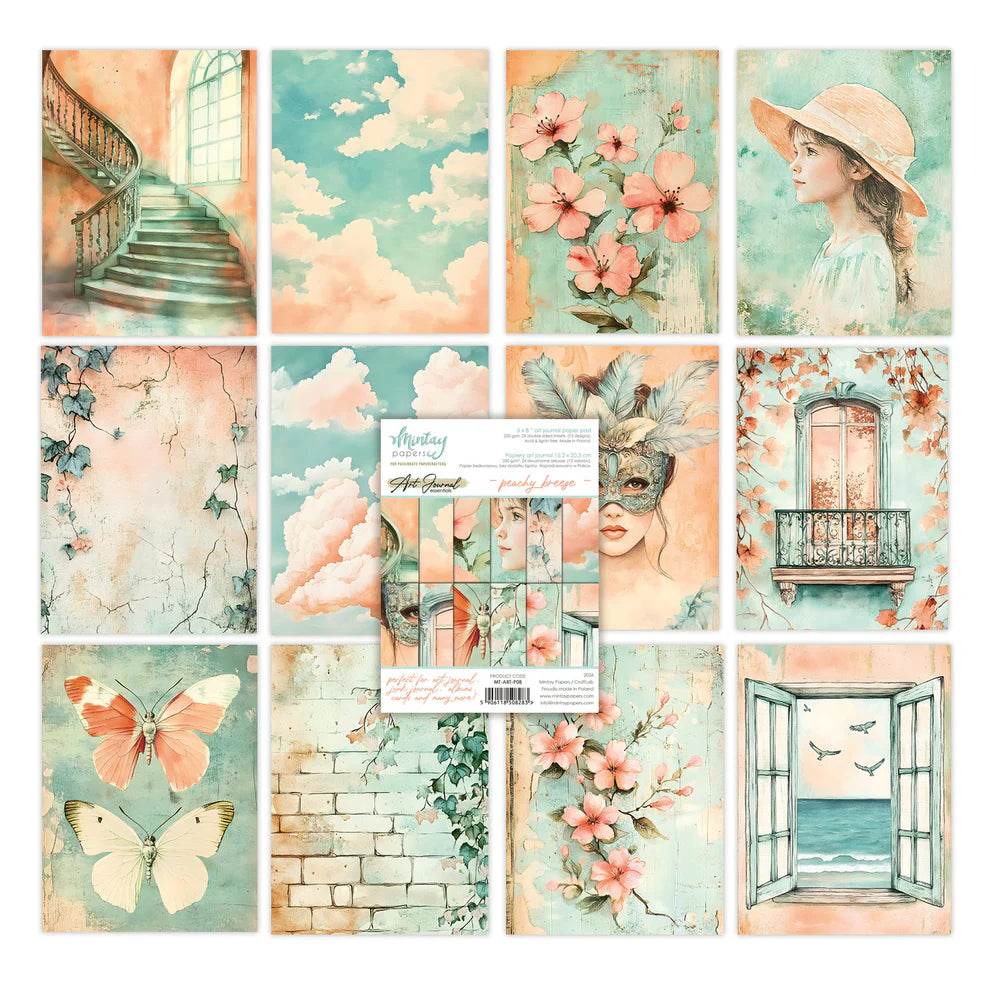 Mintay Papers - Art Journal Essentials - Peachy Breeze
