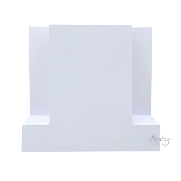 Mintay Basic - Panel Card Bases- White 5 pc