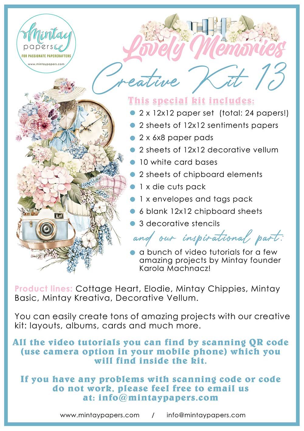 Mintay Papers - Creative Kit 13 - Lovely Memories