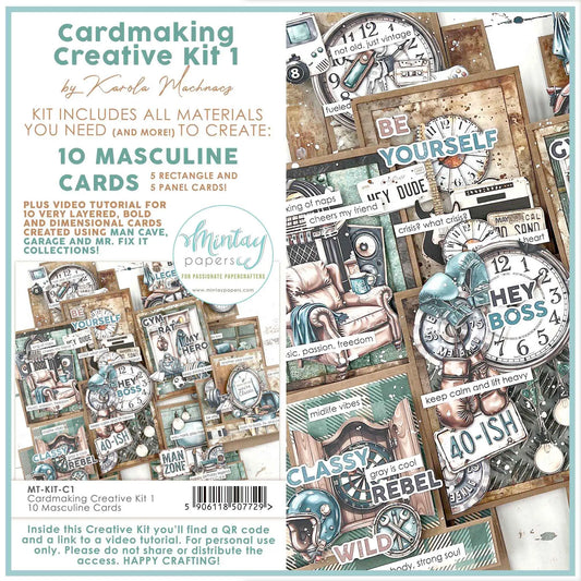 Mintay Papers - Cardmaking Creative Kit 1 10 Masculine Cards