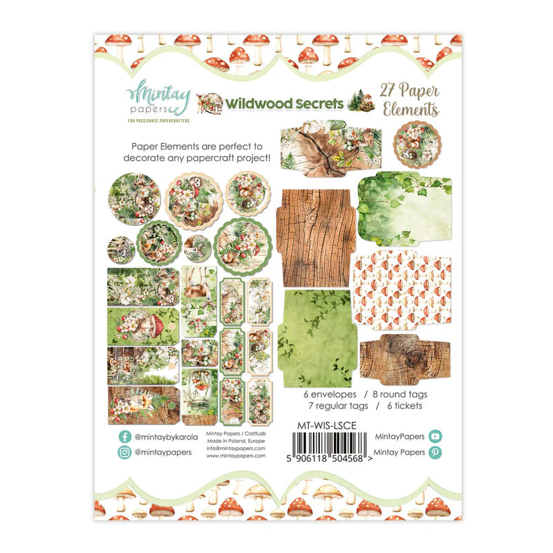 Mintay Papers - Wildwood Secrets 27 Paper Elements