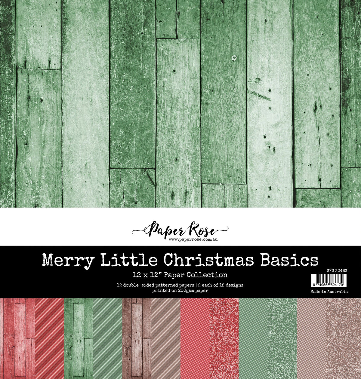 Paper Rose - Merry Little Christmas Basics 12 x 12  Paper Collection