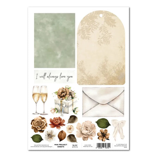 3 Quarter Designs - Mini Project Sheets - Bliss