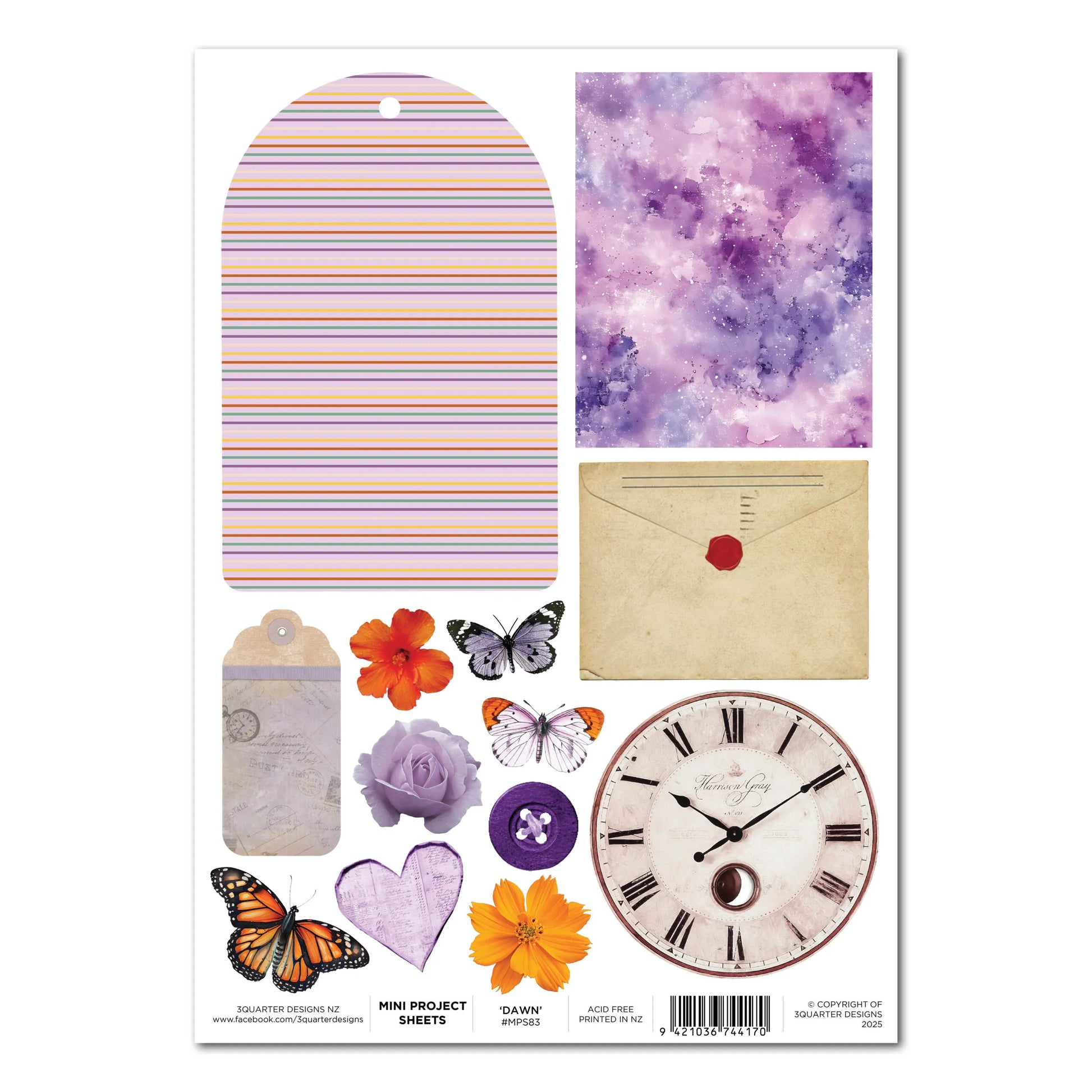 3 Quarter Designs - Mini Project Sheets - Dawn