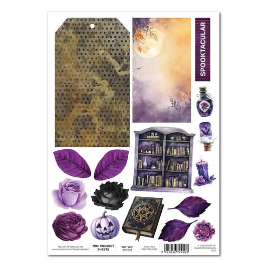 3 Quarter Designs - Mini Project Sheets - Gothic