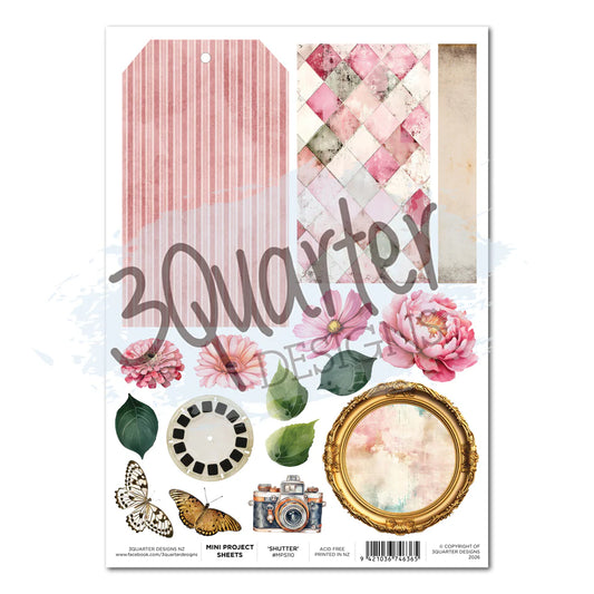 3 Quarter Designs - Mini Project Sheets - Shutter