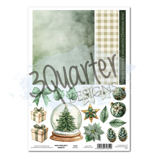 3 Quarter Designs - Mini Project Sheets - Pine Festivities