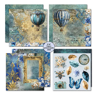 3 Quarter Designs - Grunged Baroque 8x8 Pack