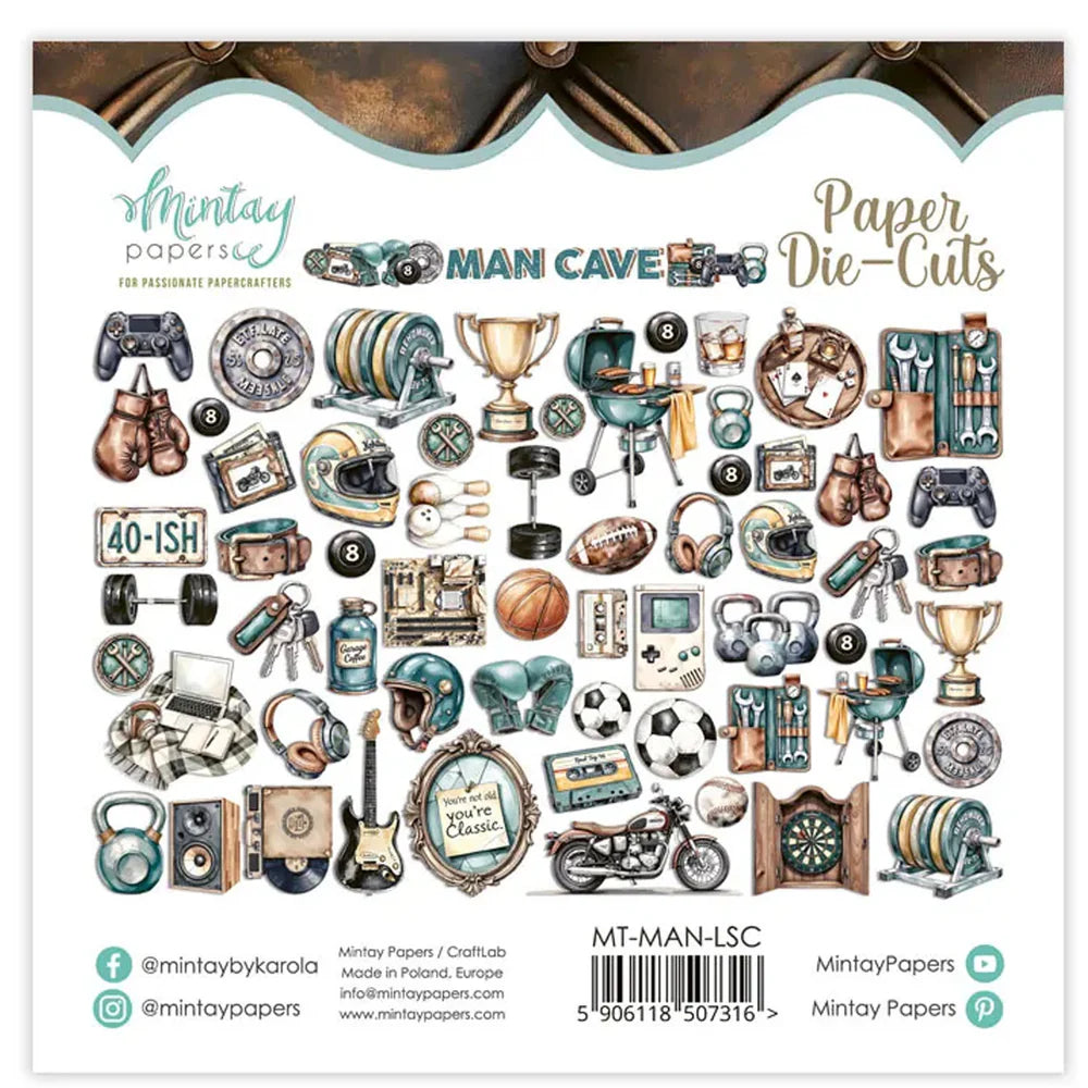 Mintay Papers - Man Cave 60 Diecuts