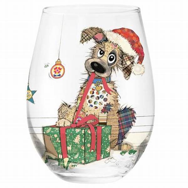 Bug Art Kooks Xmas Stemless Glass