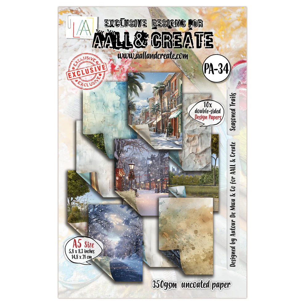 AALL & CREATE - A5 Design Papers - Seasoned Trails #34