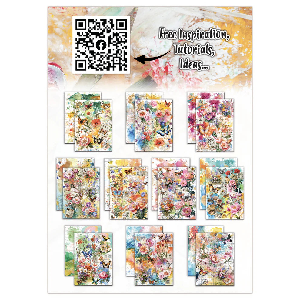 AALL & CREATE - A5 Design Papers - Colour Me Floral # PA-41