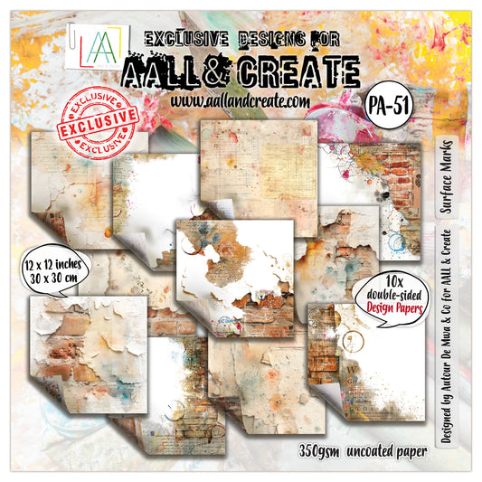 AALL & Create - Surface Marks – 12 x 12 Paper  #51