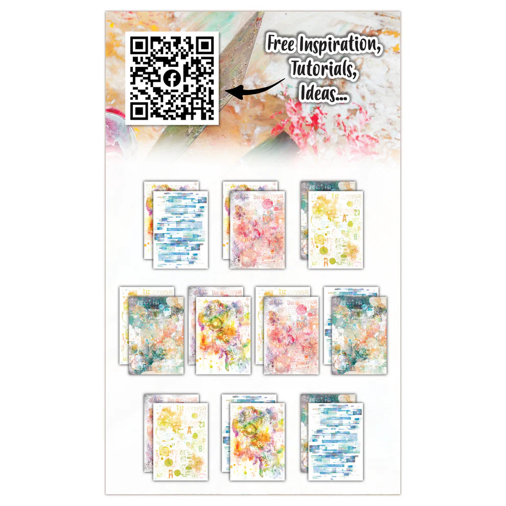 AALL & CREATE - A5 Design Papers - Colourful Cascade #6