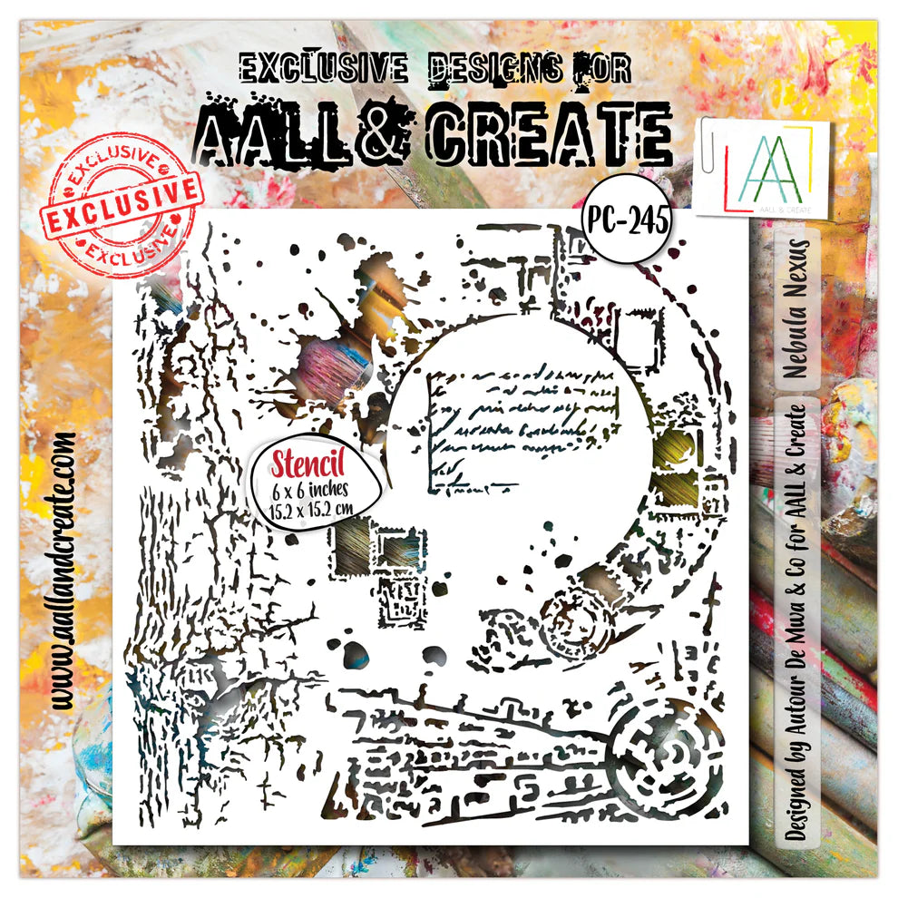 AALL & CREATE - 6X6  Stencil  - Nebula Nexus # PC - 245