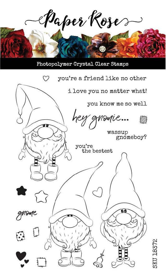 Paper Rose -  Clear Stamp Set - Gnomies