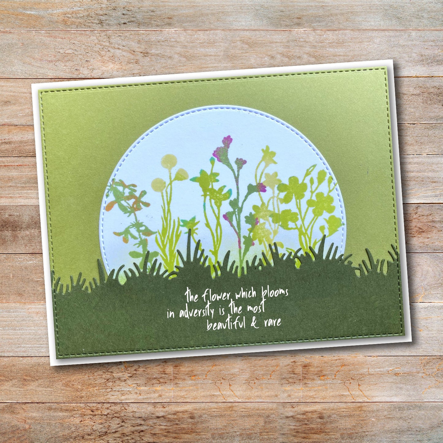 Paper Rose -  Clear Stamp Set - Wildflowers with Coordinating Dies